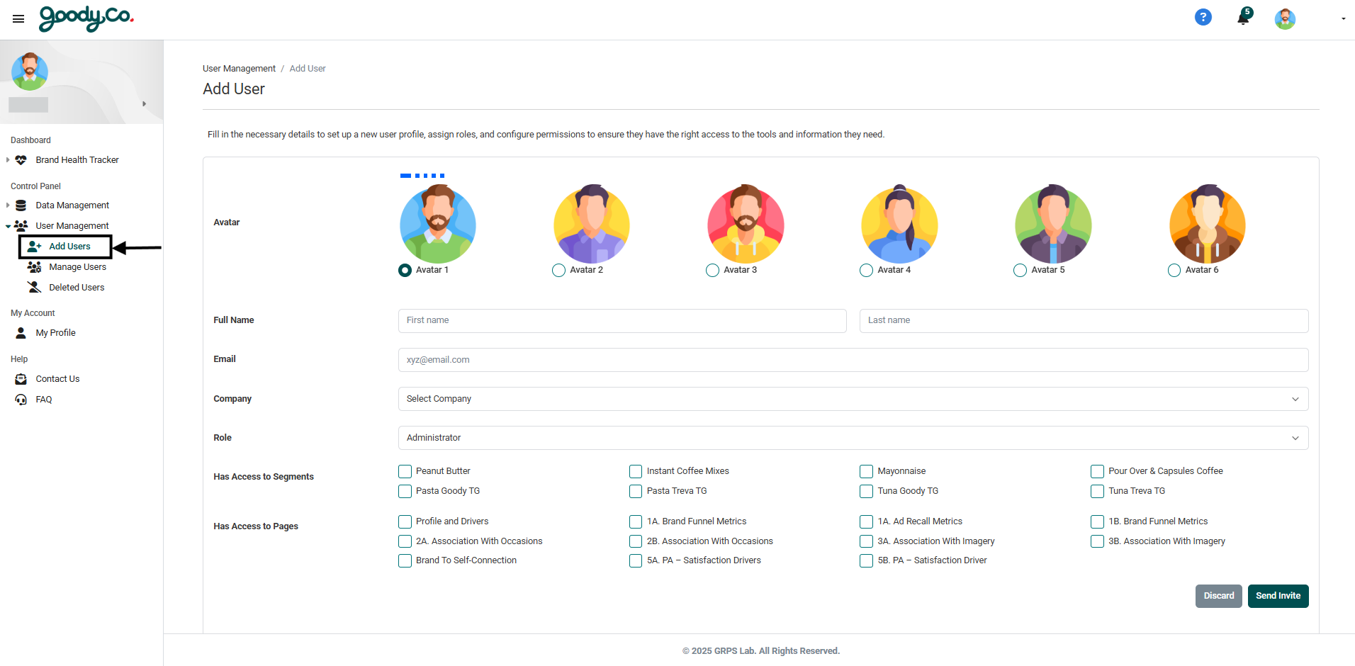 How do I add a new user to the portal?